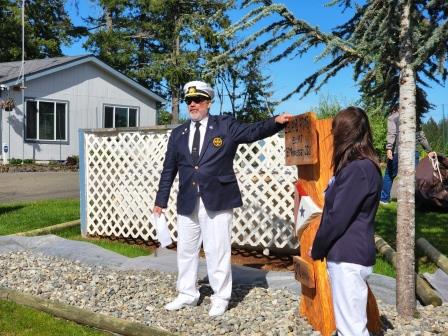 A new Plaque for 50 years at Island Home
