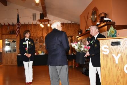 Each Past Commodore called and given a rose